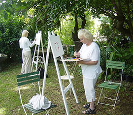 Atelier d'art dans la nature