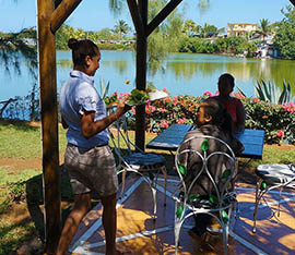 Terrasse Belle Créole Restaurant Mahebourg Ile Maurice