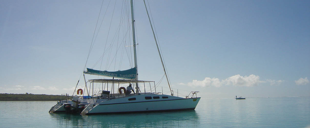 Activité De Catamaran Dans Le Sud De Maurice