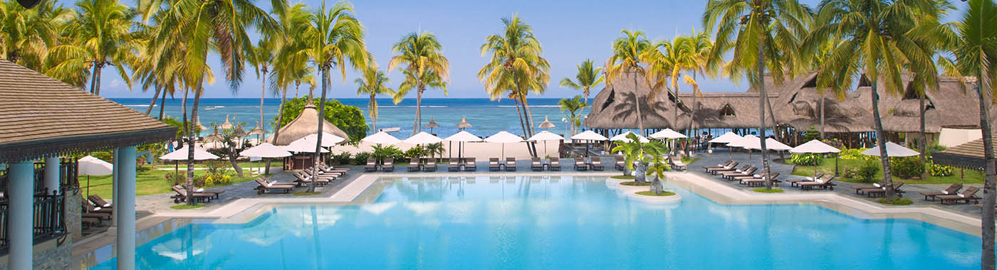 vue sur la piscine sofitel mauritius imperial resort