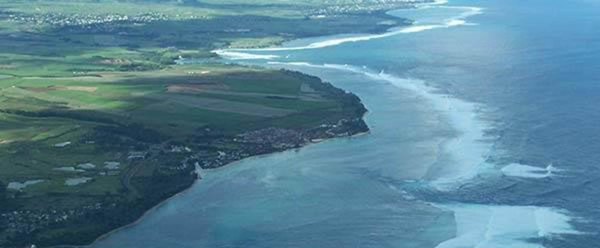 Aerial View Of Souillac Mauritius