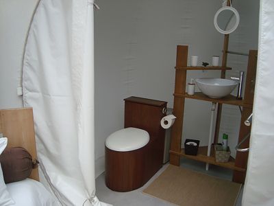 Bubble lodge bois cheri mauritius bedroom ensuite wash room